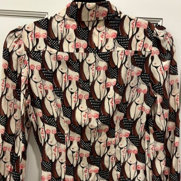 Prada 2001 Naked Lady Print Top - As seen on Carrie Bradshaw - Picture 7 of 8